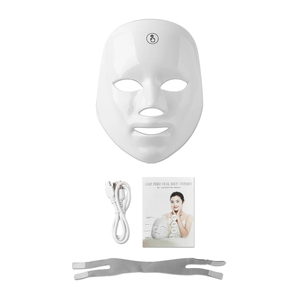 GlowFlex Lumière — Masque LED 7 Couleurs Réjuvénation & Éclat