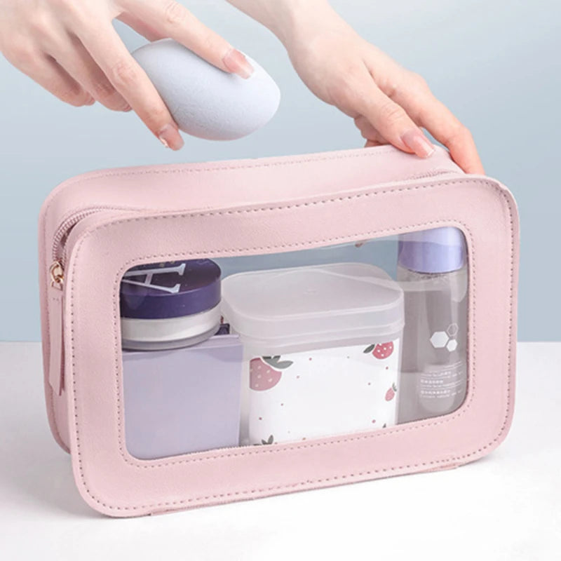 GlowFlex™ | Trousse Maquillage &amp; Soins Transparentes