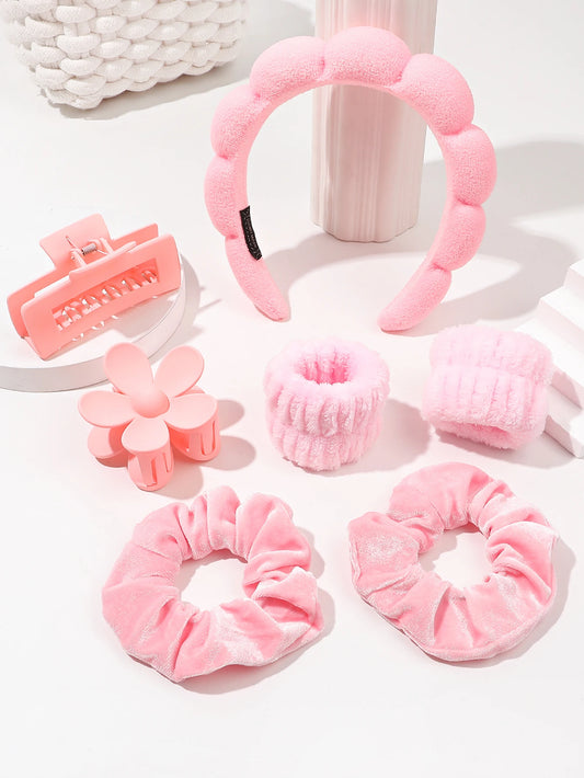 GlowFlex™ | Set Spa Doux 7 pièces – Bandeau + Élastiques