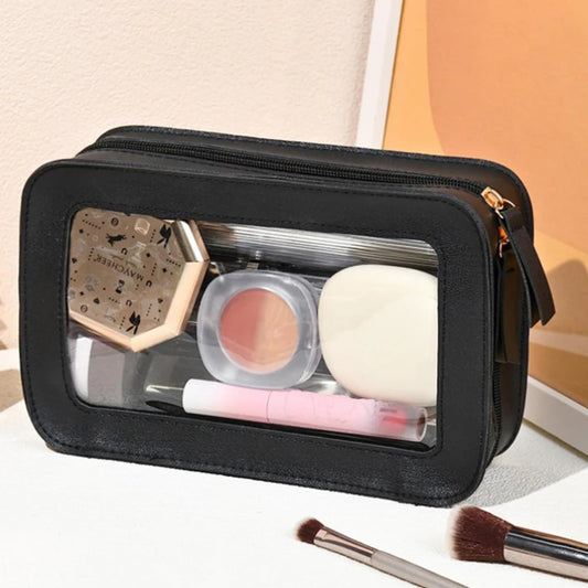 GlowFlex™ | Trousse Maquillage &amp; Soins Transparentes