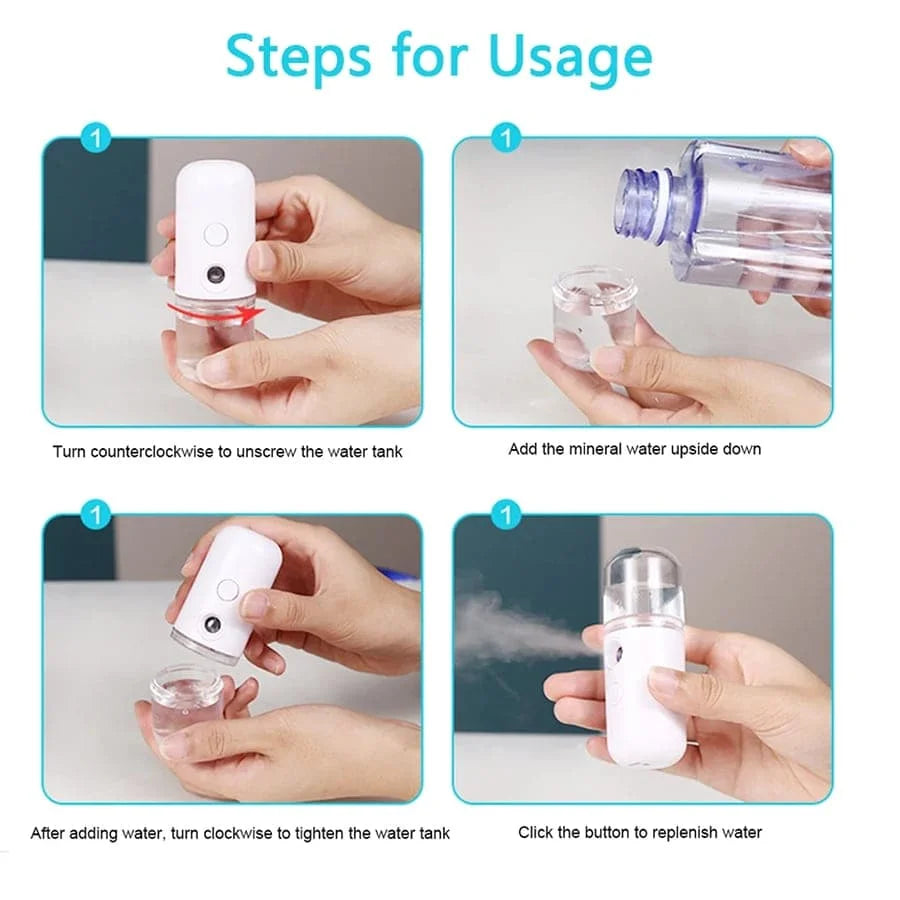 Nano Facial Mist – Instant Hydration USB