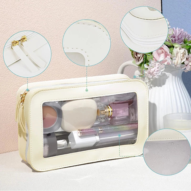 GlowFlex™ | Trousse Maquillage &amp; Soins Transparentes