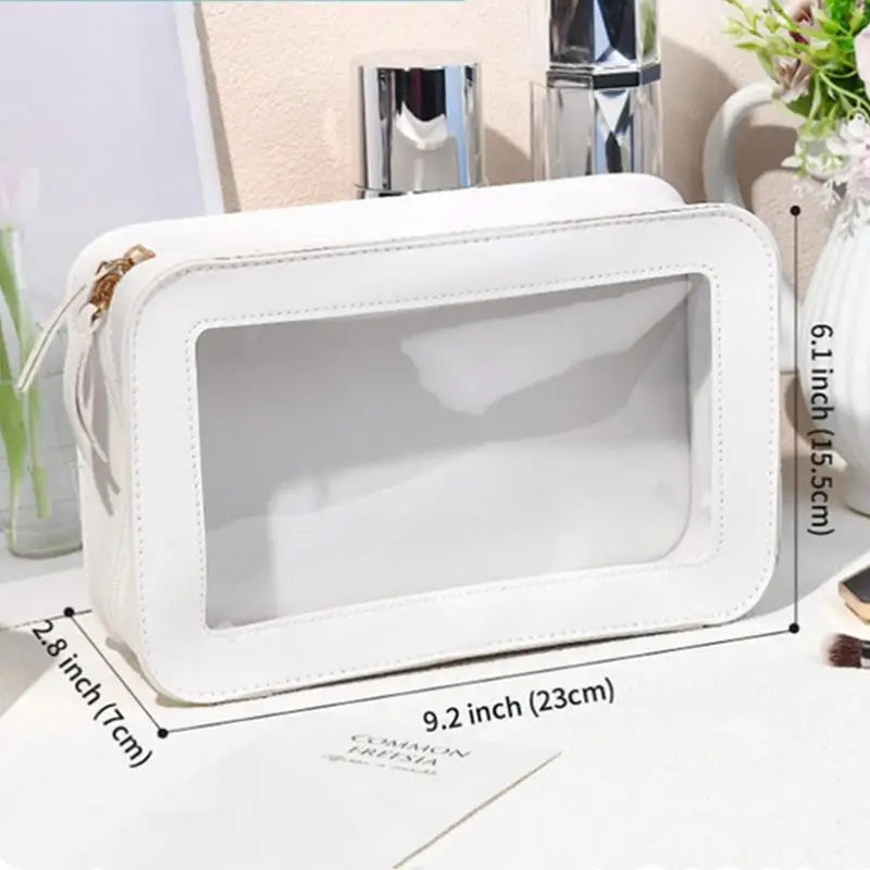 GlowFlex™ | Trousse Maquillage &amp; Soins Transparentes