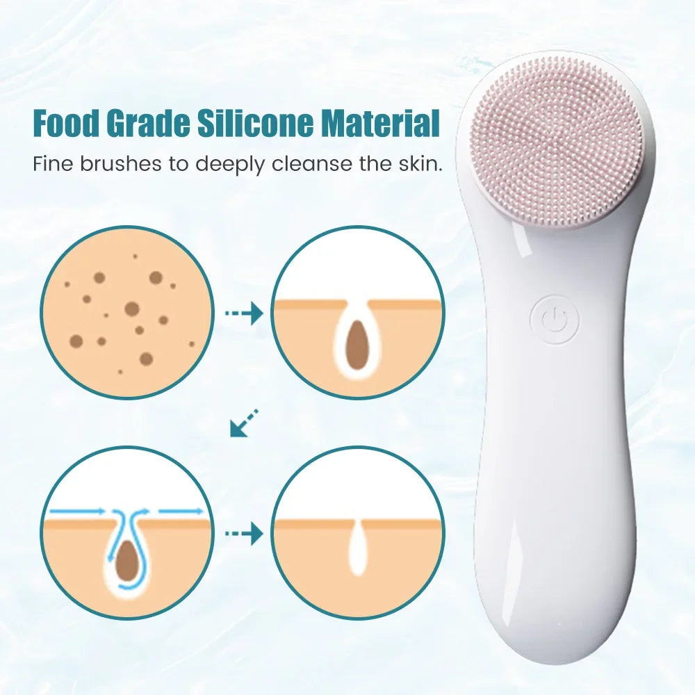 GlowFlex™ | Brosse Nettoyante Visage 3-en-1 Manuelle